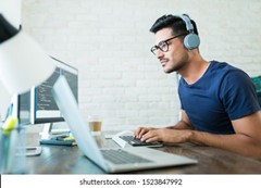 Image showing typing test with music